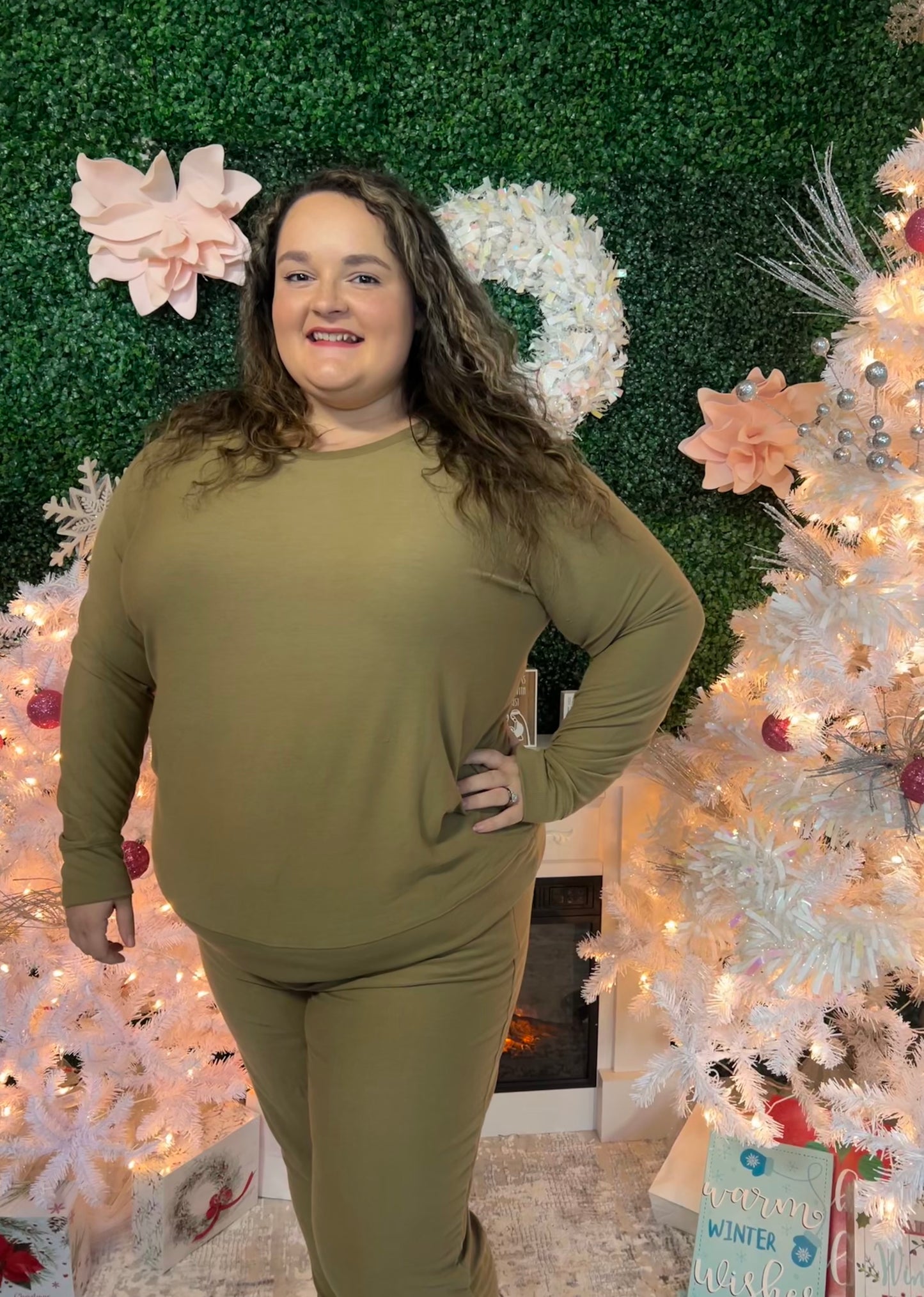 Jordan - Plus Size French Terry Pullover and Jogger Set