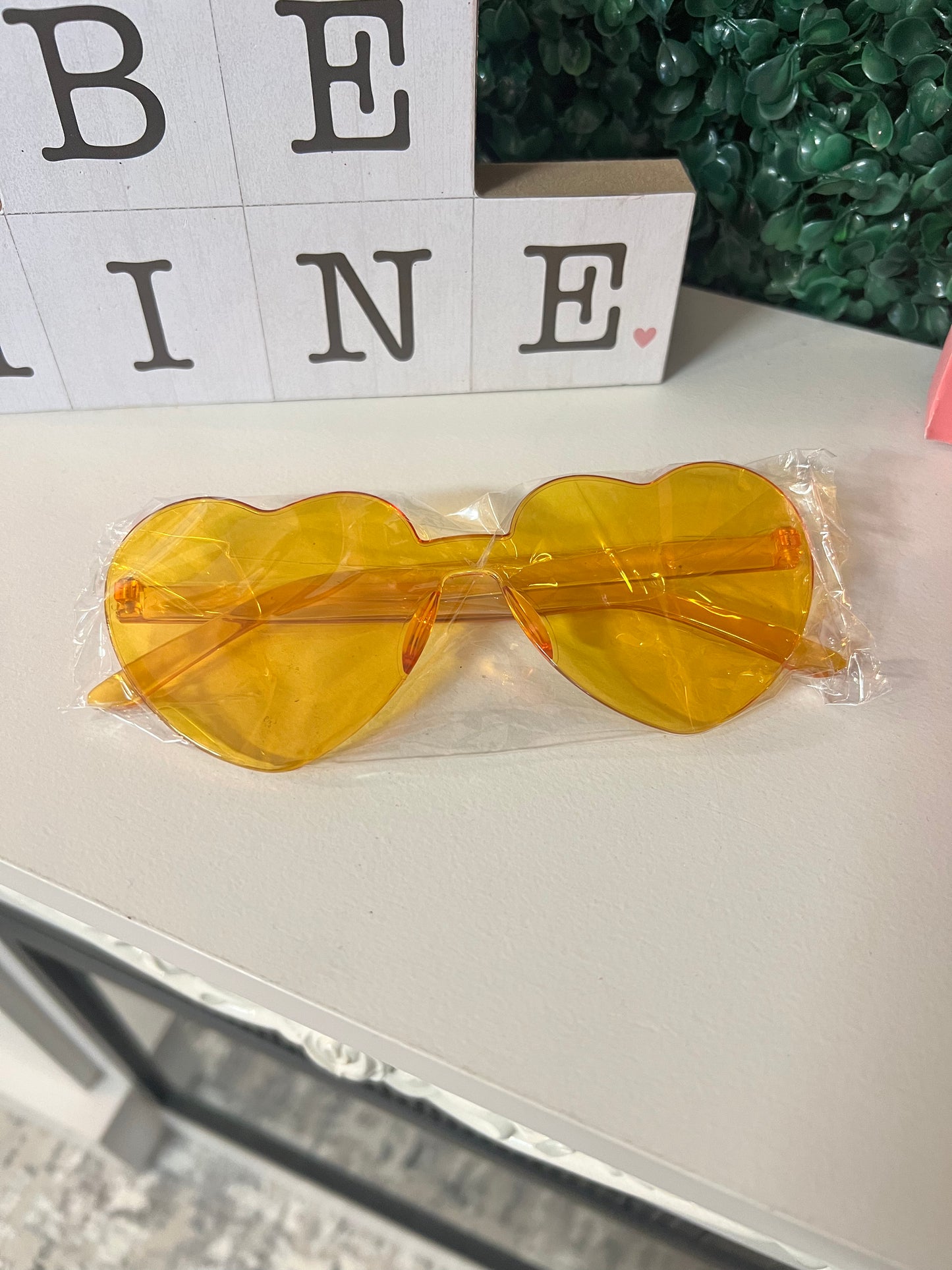 Heart shaped glasses - Several Colors Available