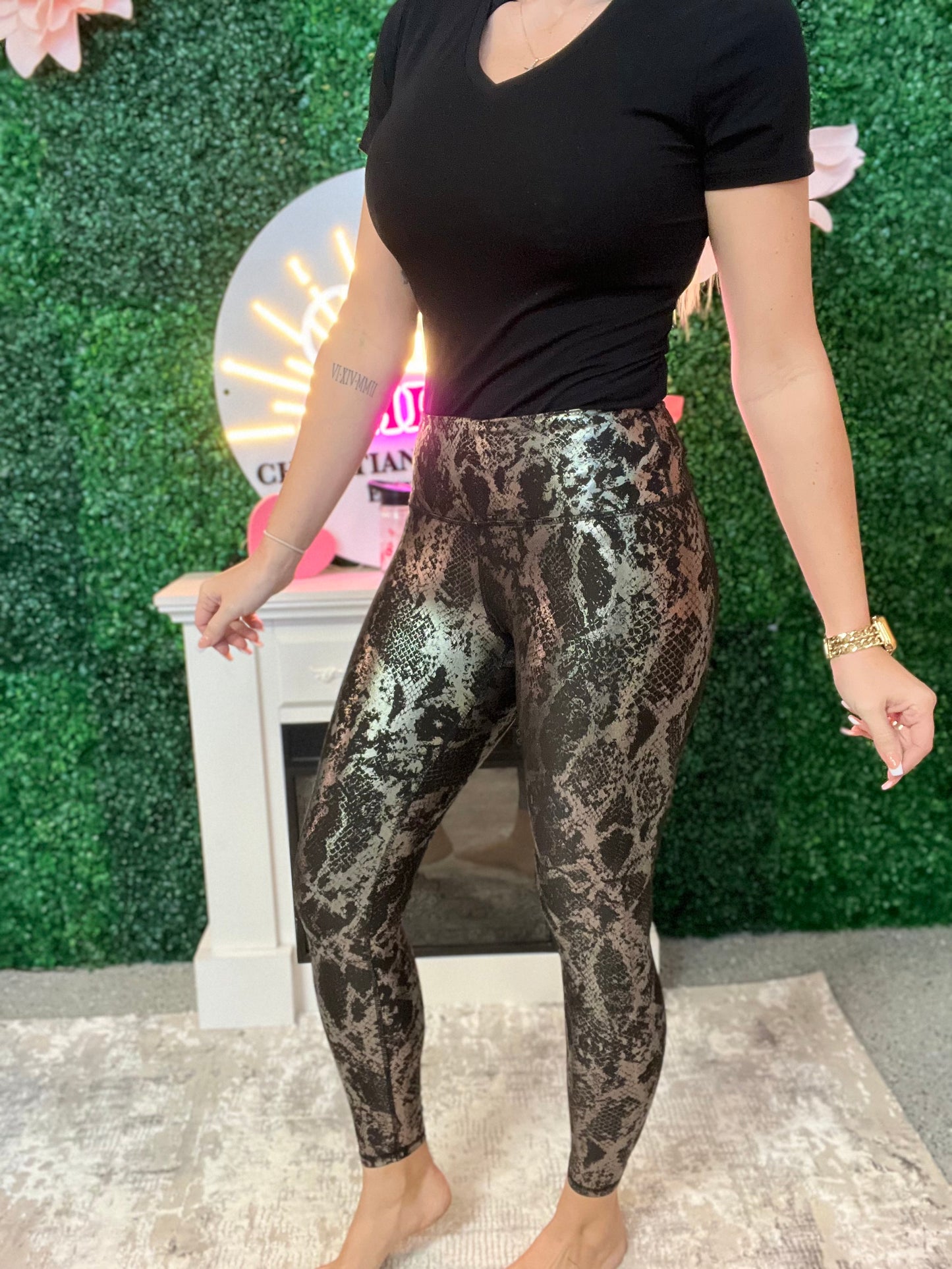 The Garden - Snake print leggings