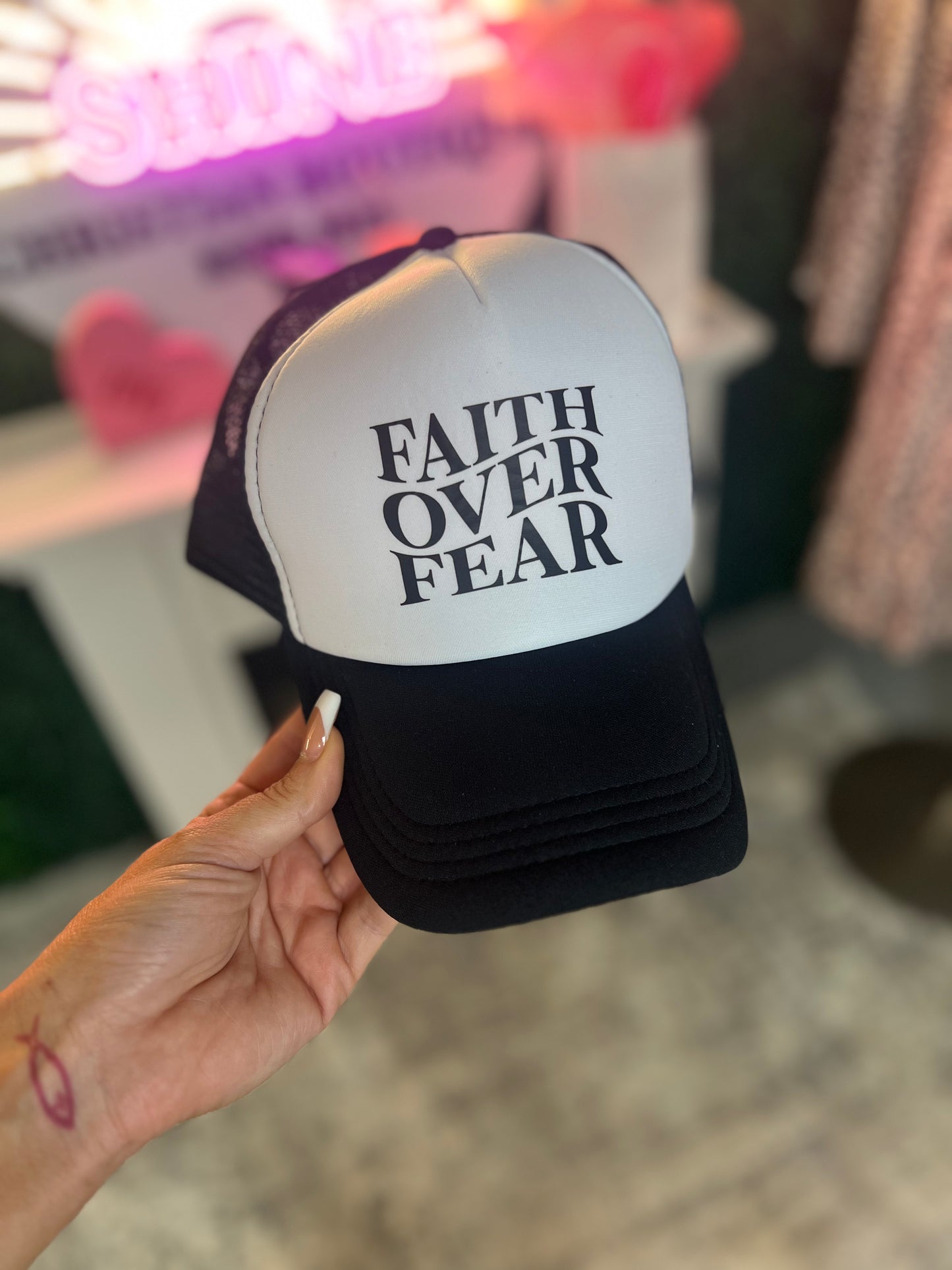 Faith over Fear Ballcap/ trucker hat