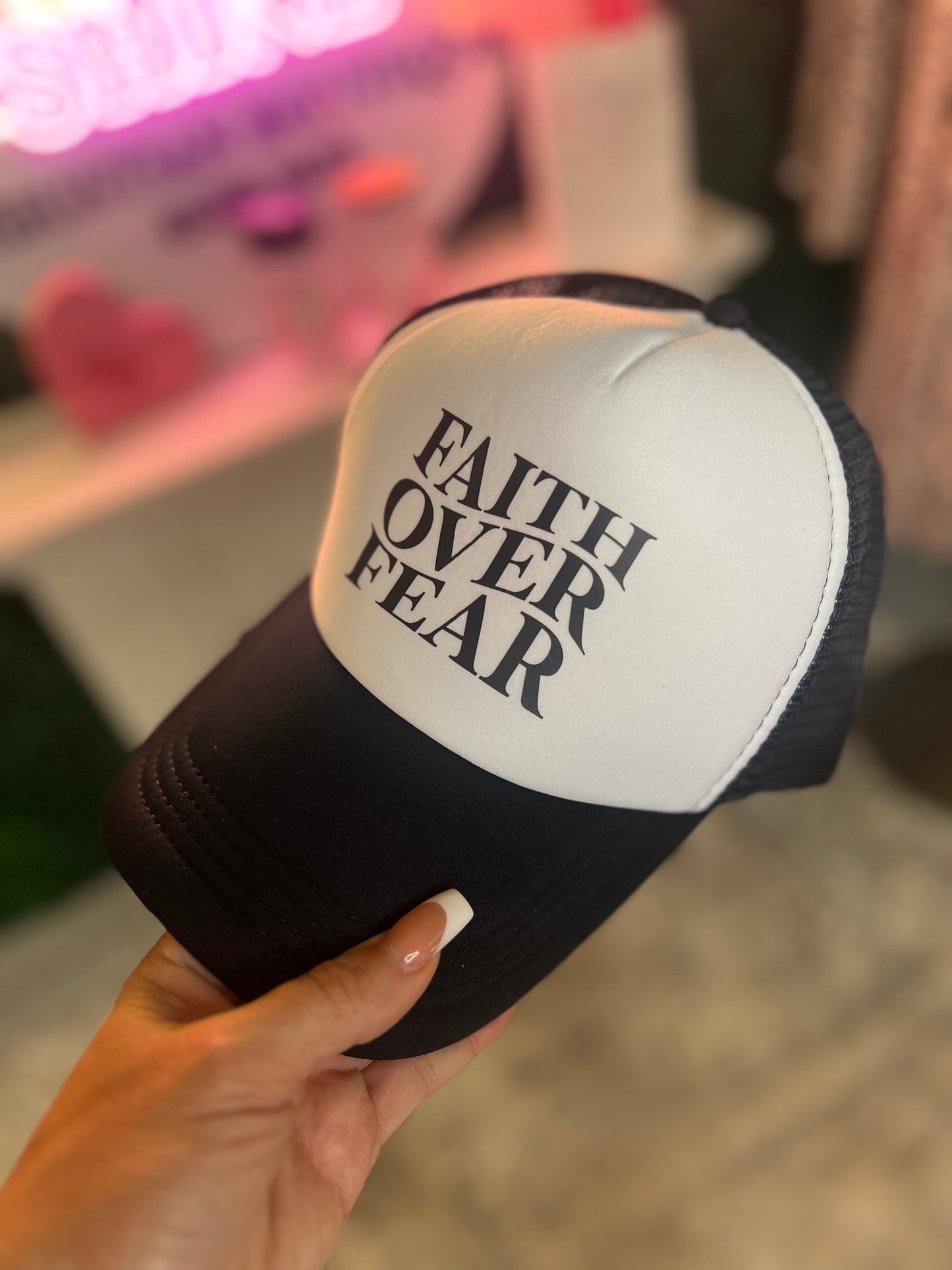 Faith over Fear Ballcap/ trucker hat