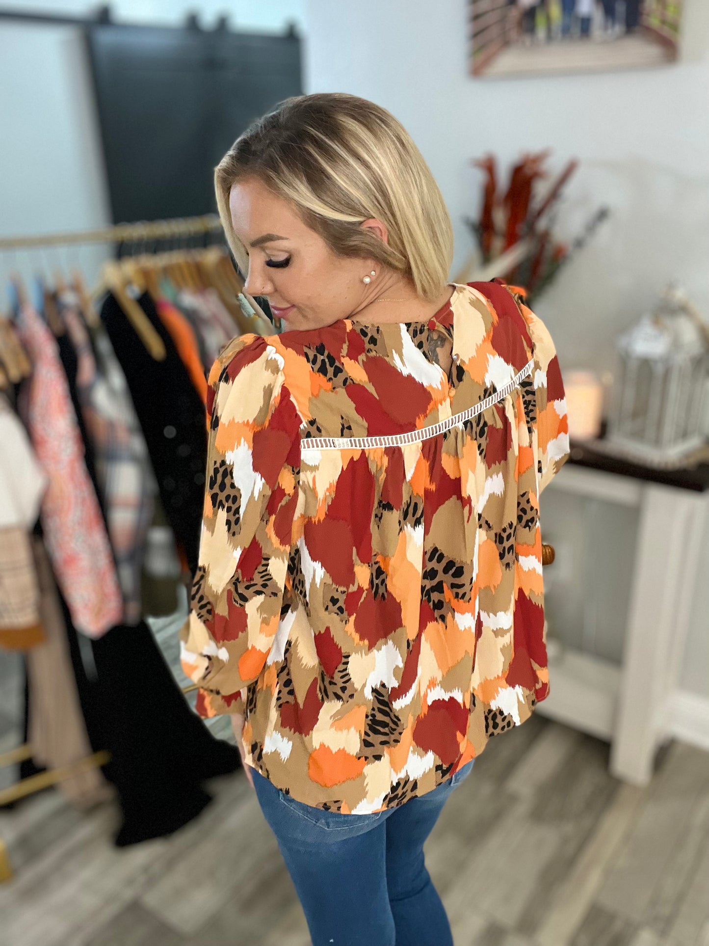 Hope Multicolor Puff Sleeve Blouse